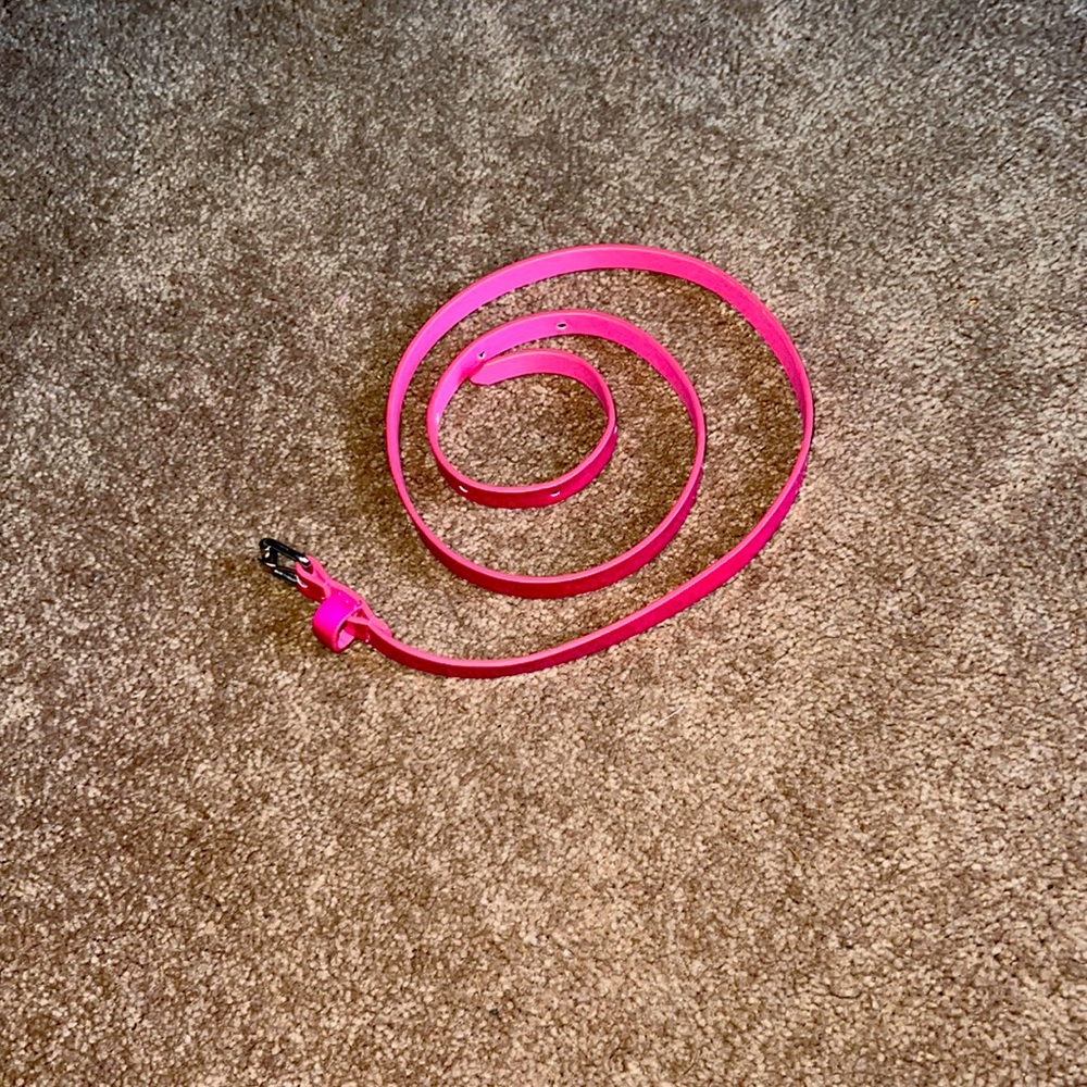 Girls size medium pink belt